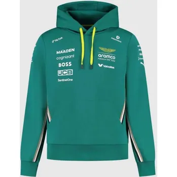 Pánské oblečení Týmová mikina Aston Martin F1 Team s logy sponzorů XL