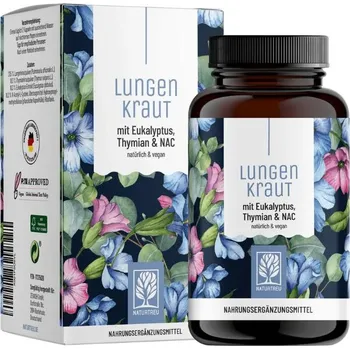 Speciální výživa Naturtreu Zdravé plíce - plicník, tymián, eukalyptus a NAC, 120 kapslí>