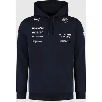 Pánská mikina Týmová mikina s kapucí Williams Racing F1 s logy sponzorů M