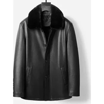 Moto bunda Leather Fashion Kožená bunda s odnímatelnou kožešinovou vložkou Velikost: S, Barva (Varianta): 1607 Black