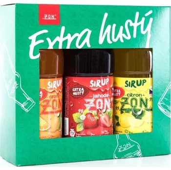 Sirup ZON Dárkové balení sirupů - Jahoda, Oranž, Citron Sirupy Extra