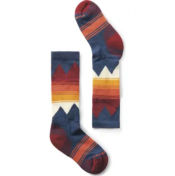 Smartwool Kids' Ski Light Cushion OTC Socks Ski - alpine blue 26-28