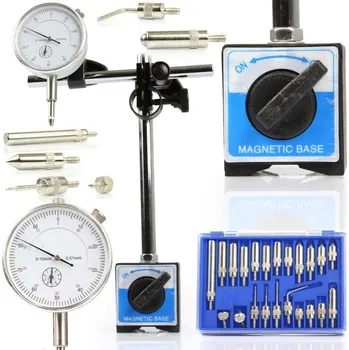 Autodiagnostika Úchylkoměr s magnetickým stojanem 0-10 mm + 22 adaptérů Magnus MGS01622C