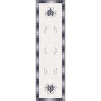 ubrus 4sleep Ubrus/běhoun 40 × 140 cm, srdce béžové