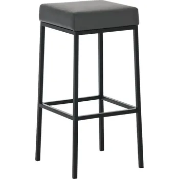 Barová židle Barová stolička Joel, výška 85 cm, černá-šedá