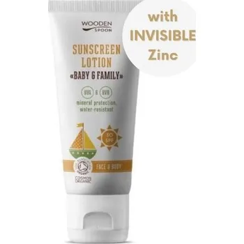 Tělové mléko Wooden Spoon Opalovací tělové mléko Baby & Family SPF 30 100ml