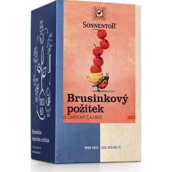 Horký nápoj Sonnentor Čaj porcovaný - Brusinkový prožitek 50,4g BIO
