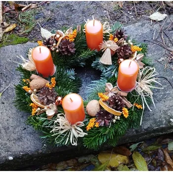 Věnec Zahradnidum Adventní věnec na stůl 12 24 cm