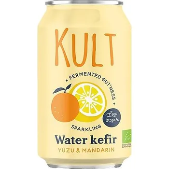 Limonáda Kult Vodní kefir s příchutí yuzu a mandarinky 330ml