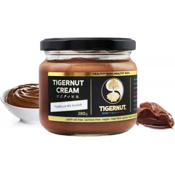 TigerNut Krém z Tygřího ořechu s Čokoládou TIGRELLA BeZ Cukru 280g