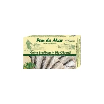 konzervovaná ryba Pan do Mar Sardinky v BIO olivovém oleji 120g msc