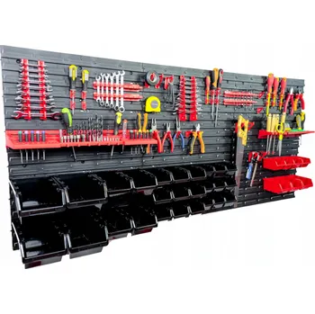 ProfiGaráž Stěna na nářadí 172x78cm + 33 boxů