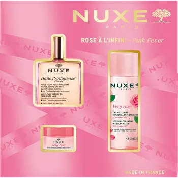 Kosmetická sada Nuxe Pink Fever dárková sada 3 ks