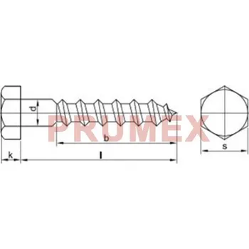 Vrut Vrut do dřeva šestihranná hlava DIN 571 16x80 nerez A2
