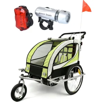 vozík za kolo Dětský přívěsný vozík za kolo plus JOGGER modrý