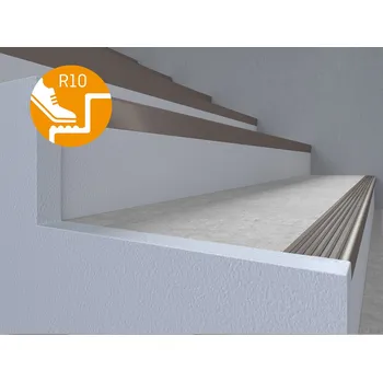 Stavební výplň Döllken Schodová hrana TKNG 2,5 40 Barva: 0138 hellgrau / 0146 dunkelgrau