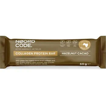 NoordCode Organic Collagen Protein Bar – Lískový oříšek & Kakao 60g