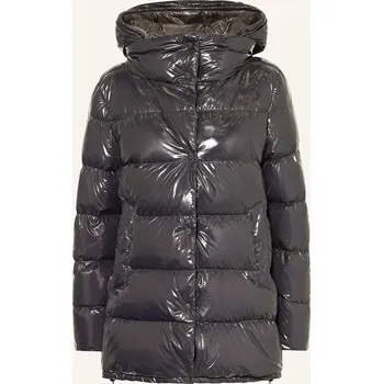 Dámský kabát Herno Dámská Peříčková Bunda S Odnímatelnou Kapucí, černá, 36