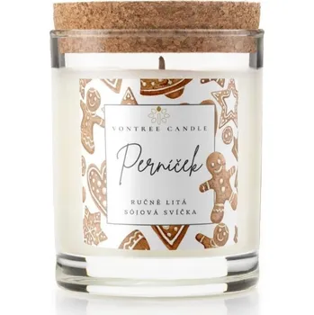 Svíčka Vontree Candle Vánoční sójová vonná svíčka Perníček
