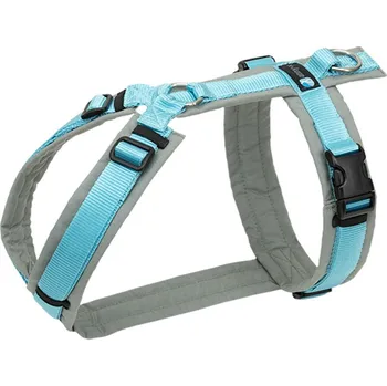 Postroj pro psa annyx postroj Fun šedý/ ledově modrý S