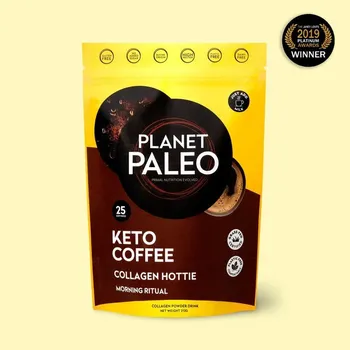 Kloubní výživa Planet Paleo Kolagenový nápoj s praženou keto kávou Keto Coffee 213g 8,5g