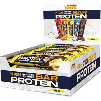 MaxProtein King Protein bar 60g - Banán - 25ks karton
