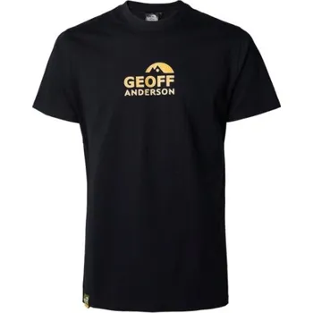 Rybářské oblečení Tričko Geoff Anderson Organic Tee black, orange logo Velikost: M