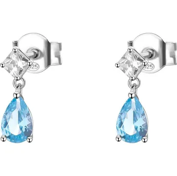 Náušnice Náušnice Brosway Fancy Cloud Light Blue Světlé modré a čiré kubické zirkony - Stříbro 925