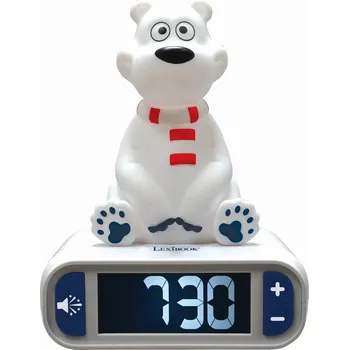 Budík Lexibook Budík s nočním 3D světlem Polární medvěd