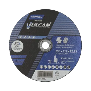 Brusný kotouč NORTON Kotúč 230x2,5 A30S VULCAN oceľ/nerez