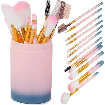 dobirkov.cz Sada 12 profesionálních štětců na make-up v plastovém pouzdře