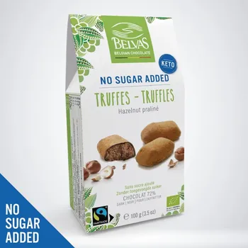 Sušené ovoce Belvas Faitrade lískoořechové lanýže bez přidaného cukru 100g BIO