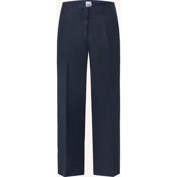 Dámské kalhoty Brax Dámské 7/8 Lněné Kalhoty Maine, tmavě modrá, 44