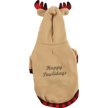 Obleček pro psa Huhubamboo vánoční obleček hnědý M 35 cm
