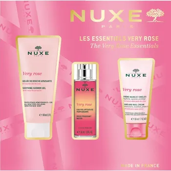 Kosmetická sada Nuxe The Very Rose Esentials dárková sada 3 ks
