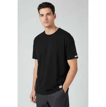 Černé pánské tričko nanosilver® regular volný střih Velikost: S