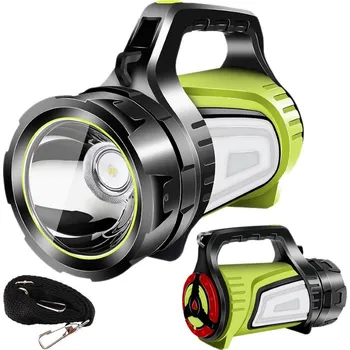 Potah na židli dobirkov.cz Dobíjecí LED svítilna, výkonná svítilna s popruhem, power banka