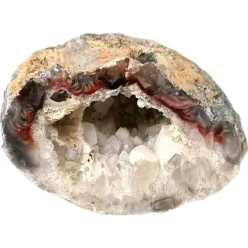 Přírodní kámen Achát peříčkový – exkluzivní geoda 208 g | Přírodní minerál pro znamení Býk, Panna a Štír