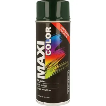 Barva ve spreji Maxi Color RAL 6009 rychleschnoucí lesklá zelená barva ve spreji 400 ml
