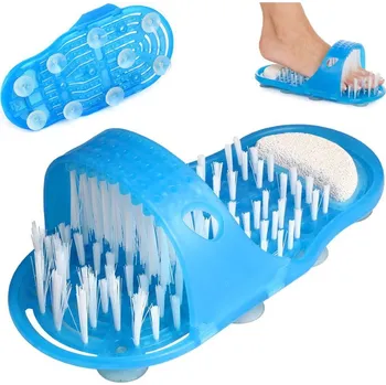 dobirkov.cz Pemzový kartáč na nohy do sprchy, žabky s pemzou na mytí nohou