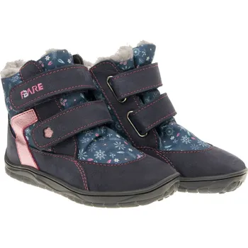 Dámská zdravotní obuv FARE BARE dětské zimní s membránou B5445251, B5544251 Frostky modro-růžové Velikost EU: 26, vnitřní délka: 171, vnitřní šířka: 70