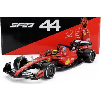 autíčko Model Scuderia Ferrari SF-23 BBurago #44 Lewis Hamilton Fiorano test 1:18