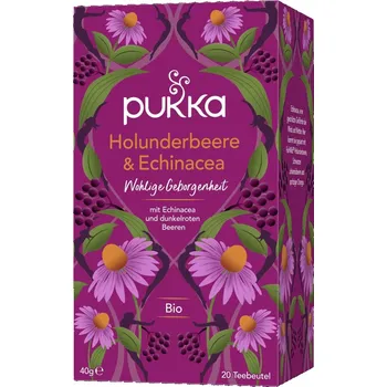 Čaj Pukka bylinný čaj Elderberry & Echinacea 40g BIO