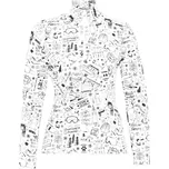 Krimson Klover Graffiti Top - white XS