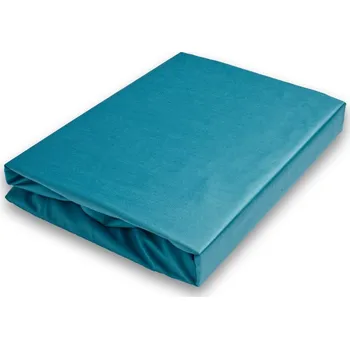 Napínací saténové prostěradlo petrolové Rozměr: 160x200