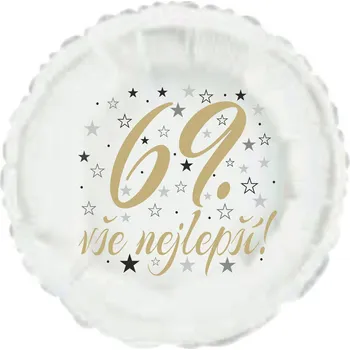Balónek 69. narozeniny balónek kruh Balonky.cz b85221