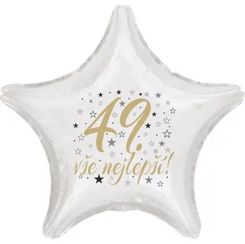 Balónek 49. narozeniny balónek hvězda Balonky.cz b85160