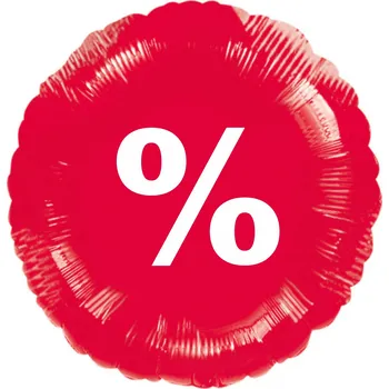 Balónek Balónek fóliový červený % Balonky.cz b85393