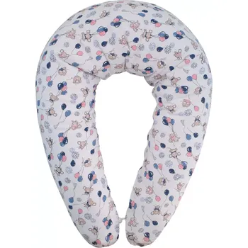 Povlak na kojící polštář ESITO | Kojící polštář Myšky Koral - růžová / 190 x 33 cm