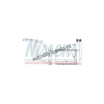 Chladič motoru Výměník tepla NISSENS 707078